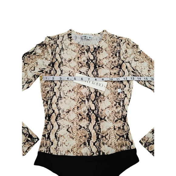 NWT RONNY KOBO SABRA SNAKESKIN BODYSUIT SIZE XS - Picture 4 of 9